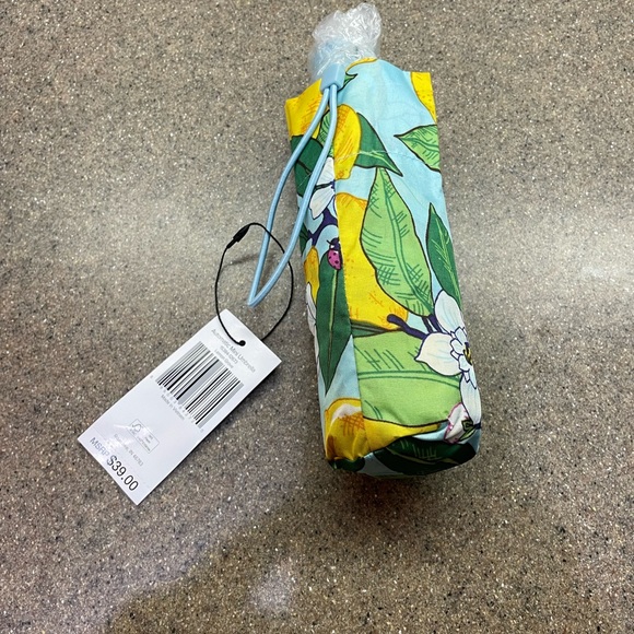 🆕 Vera Bradley 🍋 “Lemon Grove” 🍋 Automatic Mini Travel Umbrella - Picture 3 of 3